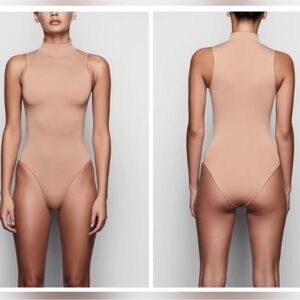 SKIMS Essential Mock Neck Sleeveless Bodysuit